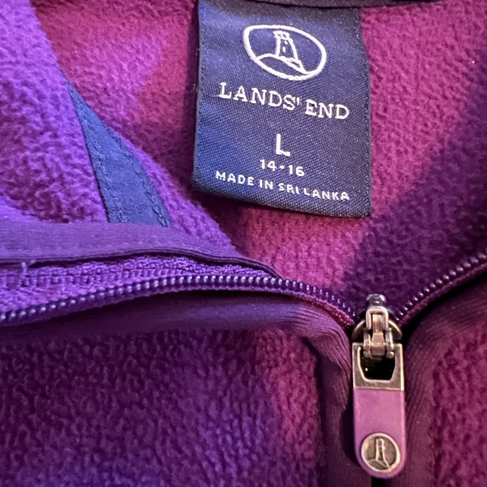 Lands’ End quarter zip pullover